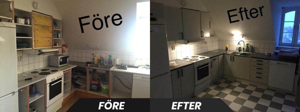 köksrenovering före och efter
