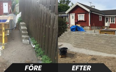projekt murkonstruktion före och efter